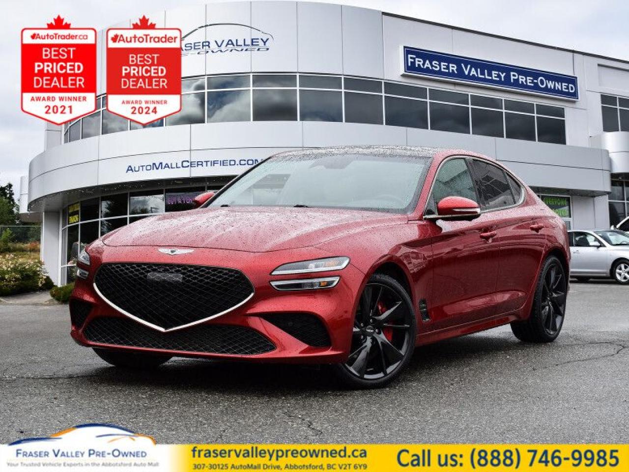 Used 2022 Genesis G70 3.3T Sport  Clean History, Fully Loaded, HUD for sale in Abbotsford, BC