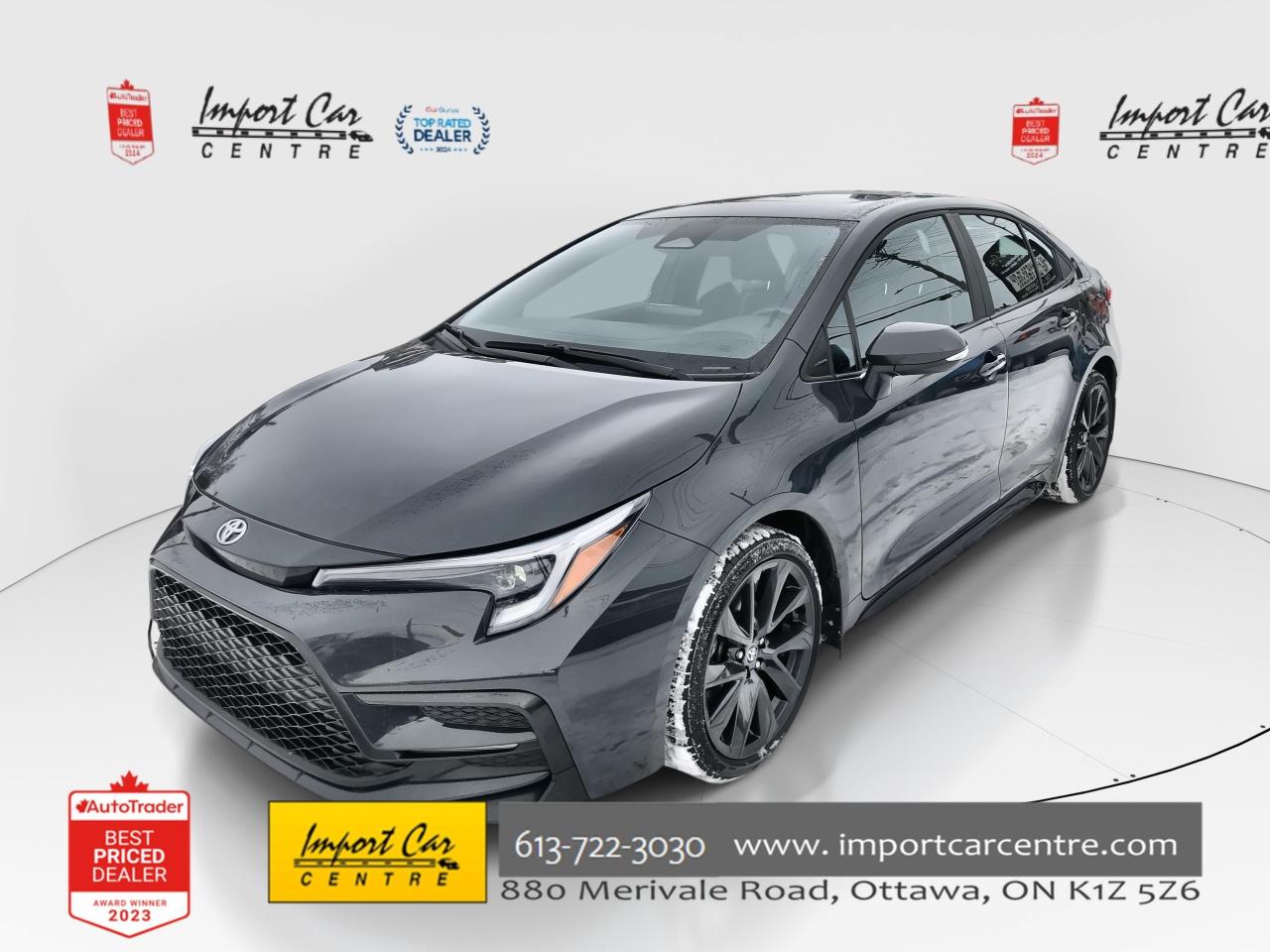 Used 2024 Toyota Corolla SE SE UPGRADE PKG, ROOF, BLIS, BK. CAM, HTD. SEATS for sale in Ottawa, ON