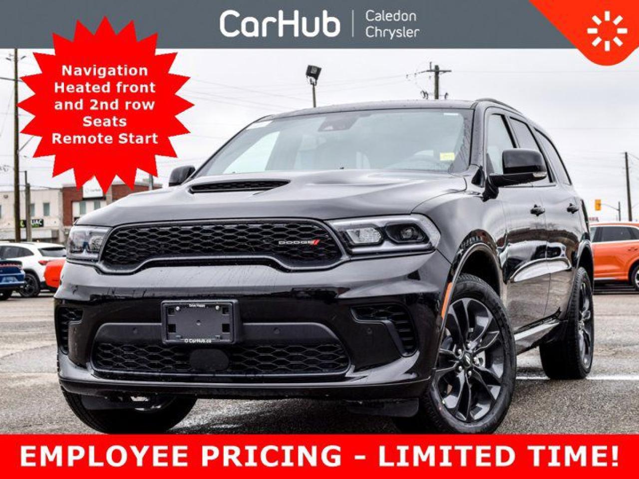 New 2025 Dodge Durango GT Plus AWD 6Seater Sunroof Black Top Pkg Blind Spot for sale in Bolton, ON