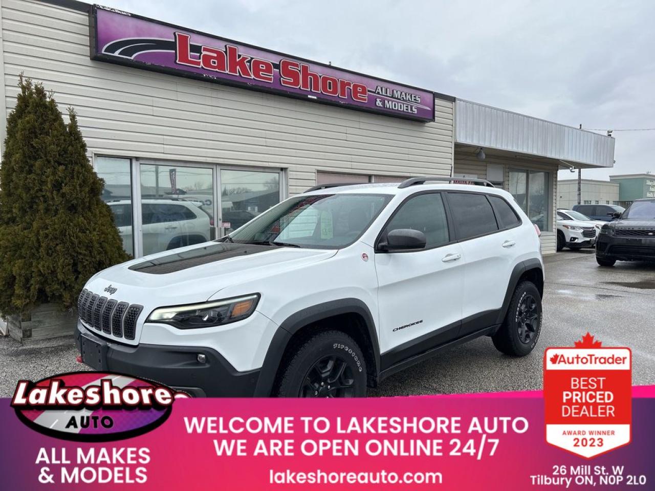 Used 2021 Jeep Cherokee Trailhawk Elite for sale in Tilbury, ON