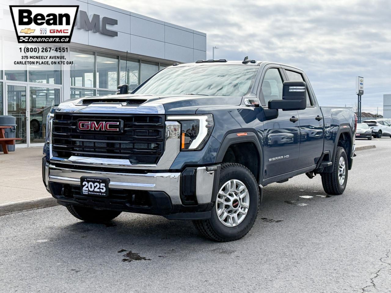 New 2025 GMC Sierra 2500 HD Pro 6.6L DURAMAX WITH REMOTE ENTRY, HITCH GUIDANCE, HD REAR VISION CAMERA, APPLE CARPLAY AND ANDROID AUTO, SNOW PLOW PREP/CAMPER PACKAGE for sale in Carleton Place, ON
