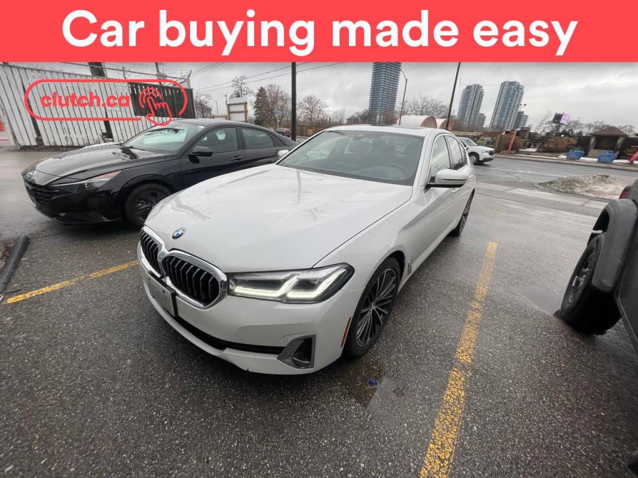 Used 2021 BMW 5 Series 530i xDrive w/ Apple CarPlay & Android Auto, Power Moonroof, Nav for sale in Toronto, ON