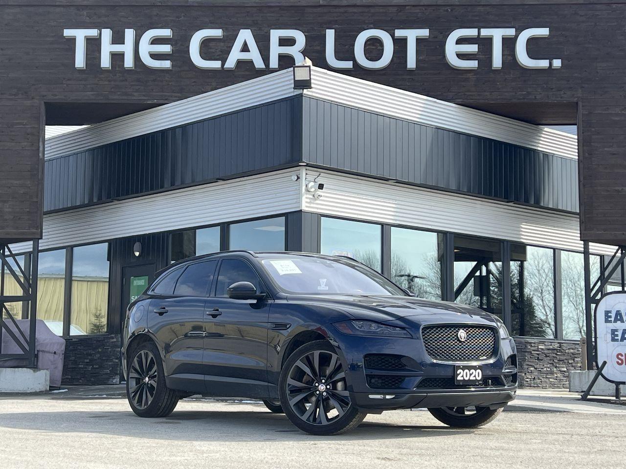 Used 2020 Jaguar F-PACE 30t Portfolio APPLE CARPLAY/ANDROID AUTO, HEATED LEATHER SEATS/STEERING WHEEL, NAV, MOONROOF, REMOTE START!! for sale in Sudbury, ON