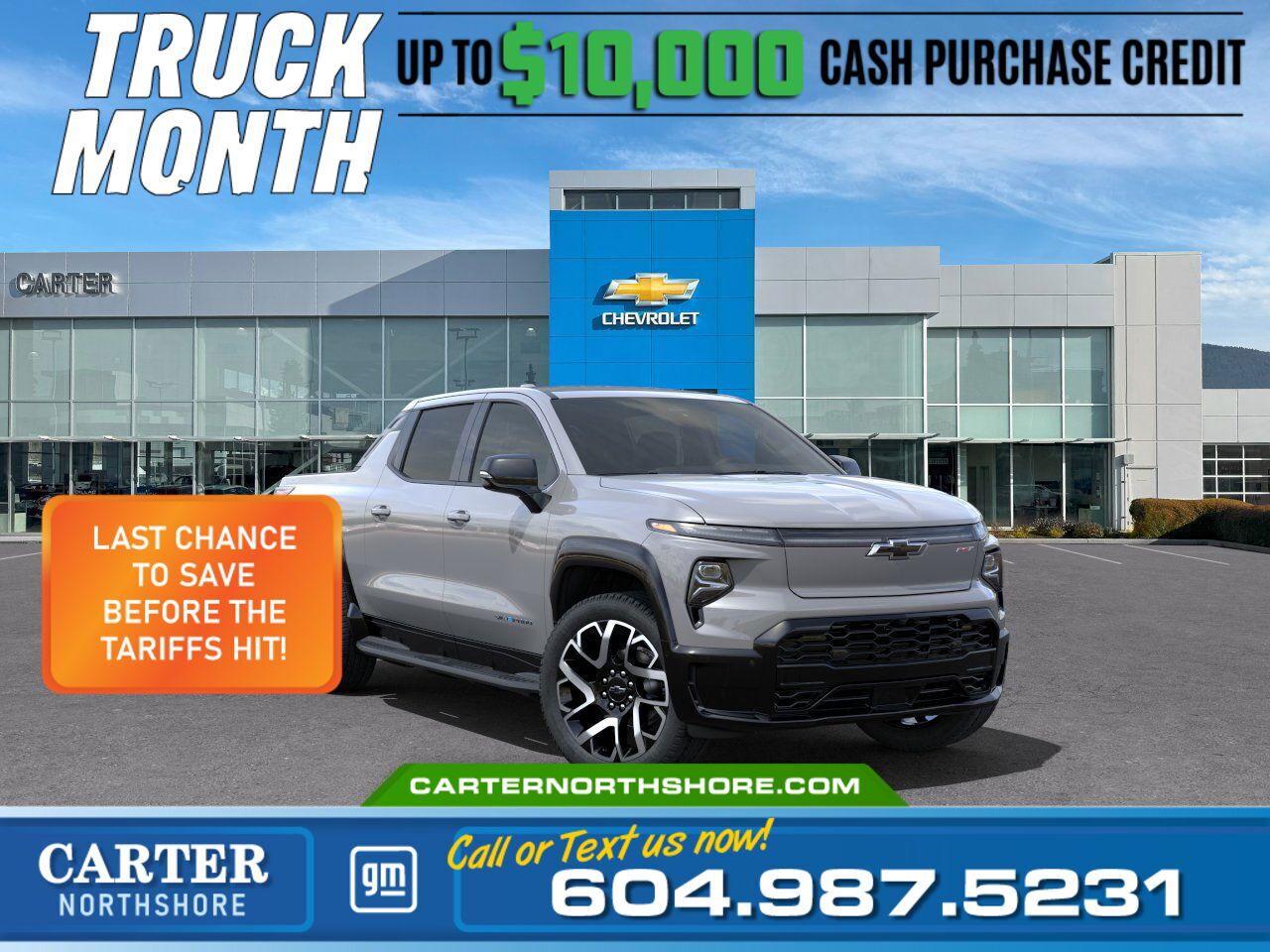 New 2025 Chevrolet Silverado EV Extended Range RST | Costco Members get $1,200 Dis for sale in North Vancouver, BC
