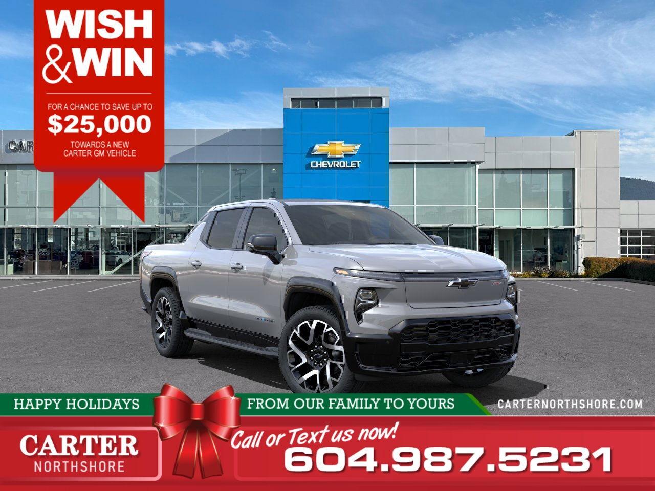 New 2025 Chevrolet Silverado EV RST Extended Range 4WD | Costco Members Save! for sale in North Vancouver, BC