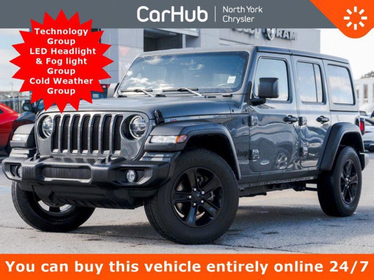 Used 2022 Jeep Wrangler Unlimited Sport Altitude Technology Group LED Headlight & Fog Light Group for sale in Thornhill, ON