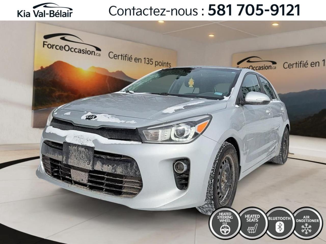 Used 2018 Kia Rio5 EX TECH A/C * CUIR * TOIT * GPS * BLUETOOTH * for sale in Québec, QC