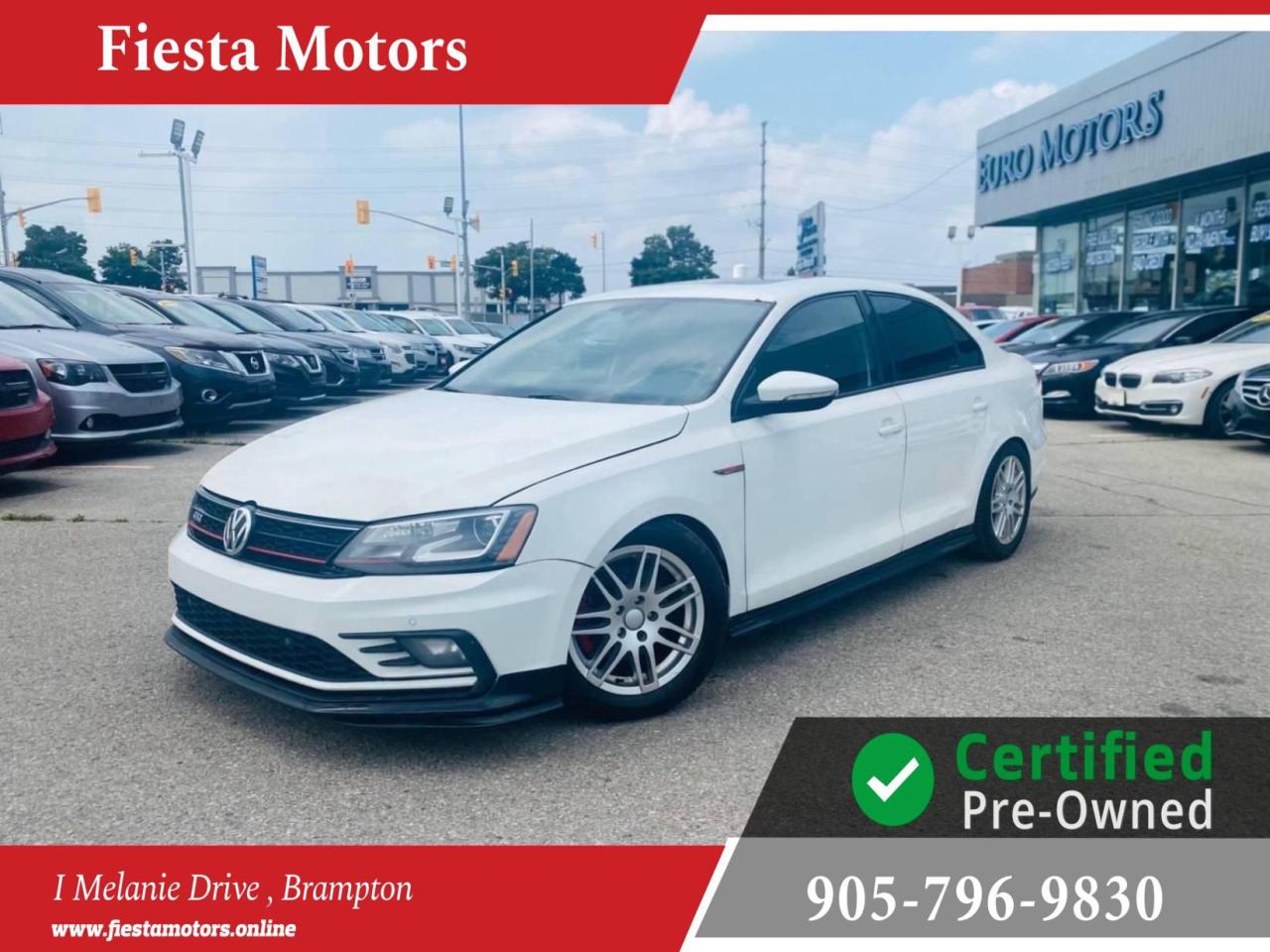 Used 2017 Volkswagen Jetta Manual, GLI Autobahn, Navi, Bluetooth, AUX, Leather Seats, Sunroof, All Power Options ! for sale in Brampton, ON