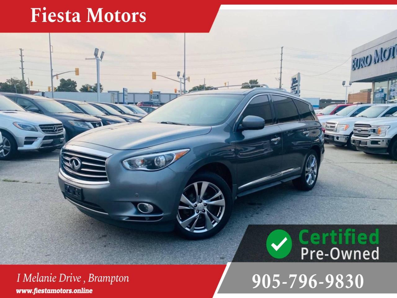 Used 2015 Infiniti QX60 AWD, BLUETOOTH, SUNROOF, BACKUP CAMERA, LEATHER SEAT, NAVI, AUX, DISC, ALL POWER OPTONS! for sale in Brampton, ON