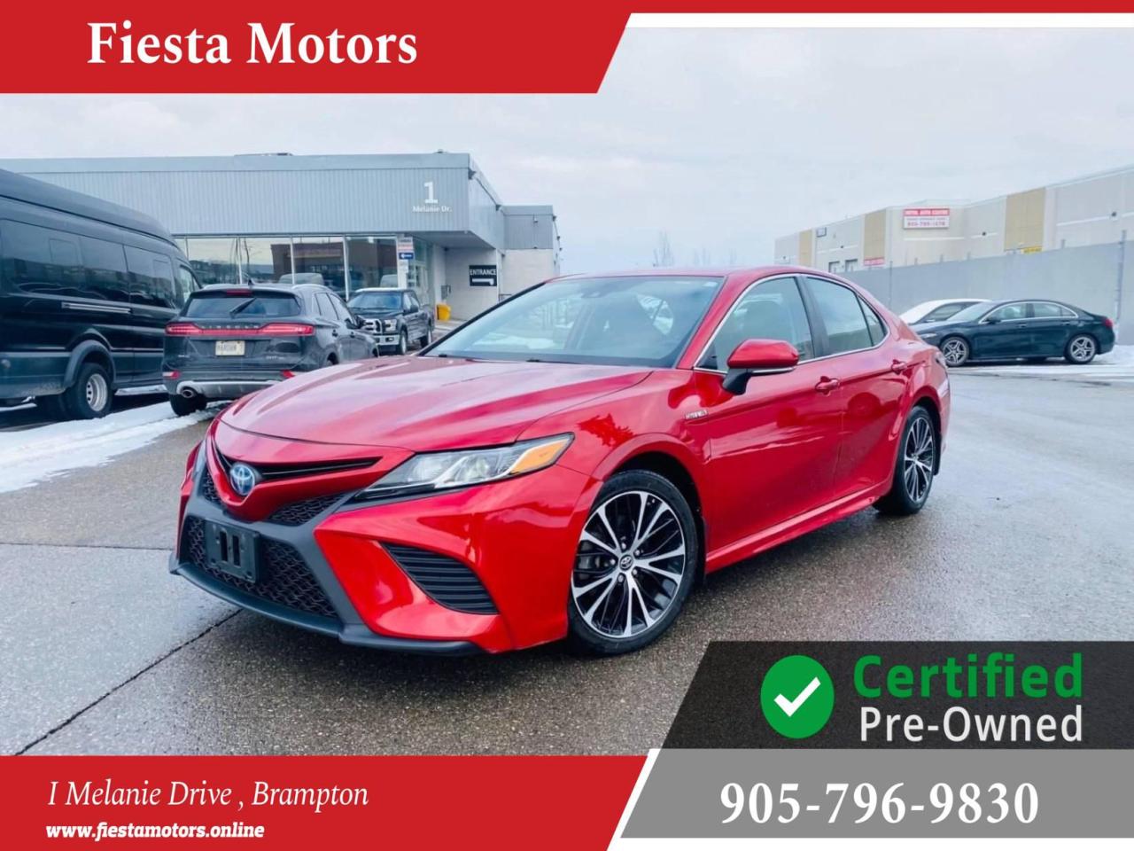 Used 2019 Toyota Camry Hybrid SE, AUTO, LEATHER, SUNROOF, BACKUP CAMERA, BLUETOOTH, ALL POWER OPTIONS! for sale in Brampton, ON