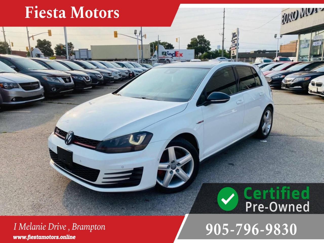 Used 2016 Volkswagen Golf GTI GTI AUTOBAHN, LEATHER, NAVI, BACKUP CAM, NO ACCIDENTS!! for sale in Brampton, ON