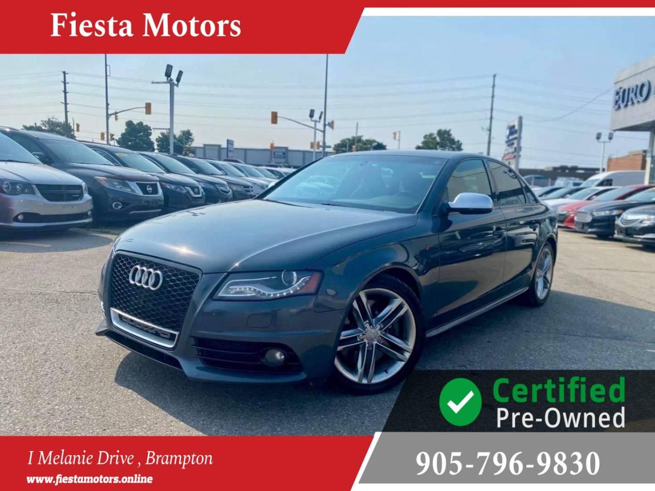 Used 2010 Audi S4 SUPERCHARGED V6, MANUAL, AWD, SUNROOF, ALL POWER OPTIONS! for sale in Brampton, ON