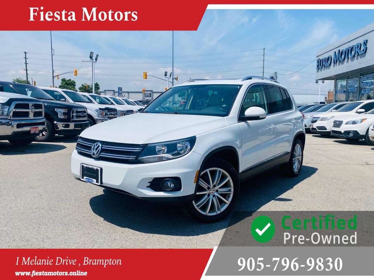 Used 2014 Volkswagen Tiguan AUTO, AWD, SUNROOF, AUX, LEATER SEAT, POWER SEAT! for sale in Brampton, ON