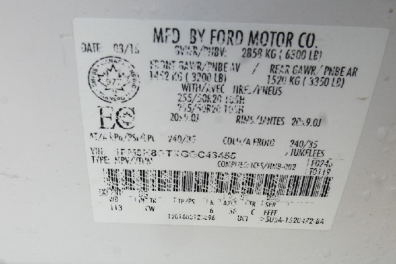 2016 Ford Explorer Sport 4WD 4dr w/H&C L, x2 S/R, NAV, BUC - Photo #24