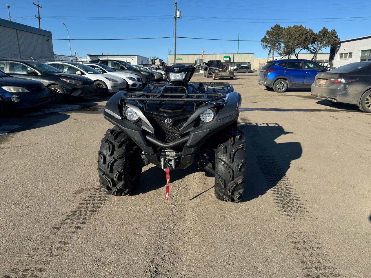 2021 Yamaha Grizzly 700 EPS SE $109 B/W - Photo #2