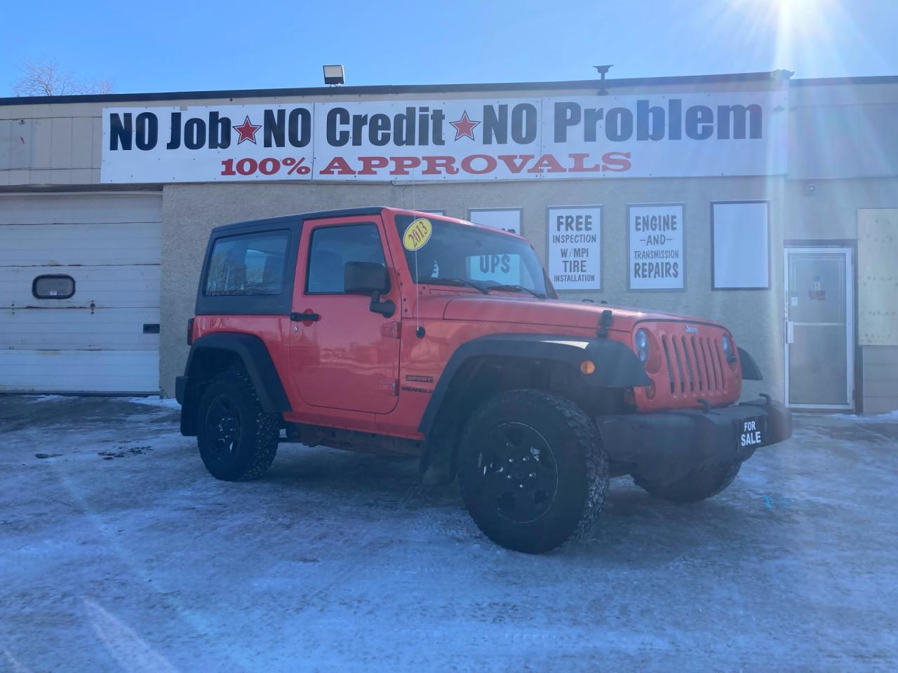 Used 2013 Jeep Wrangler 4WD 2dr Sport for sale in Winnipeg, MB