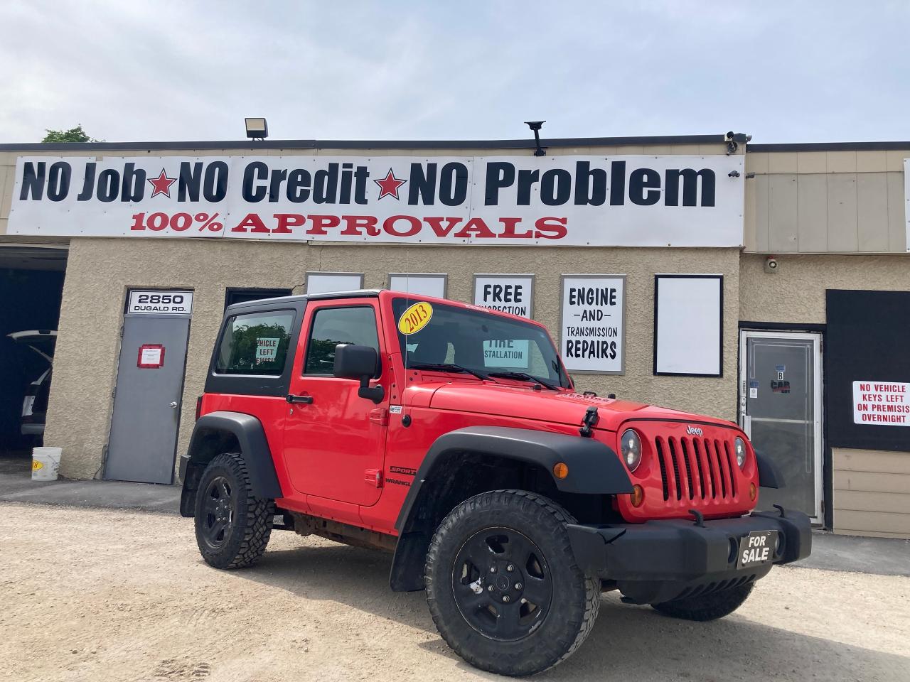 Used 2013 Jeep Wrangler 4WD 2dr Sport for sale in Winnipeg, MB