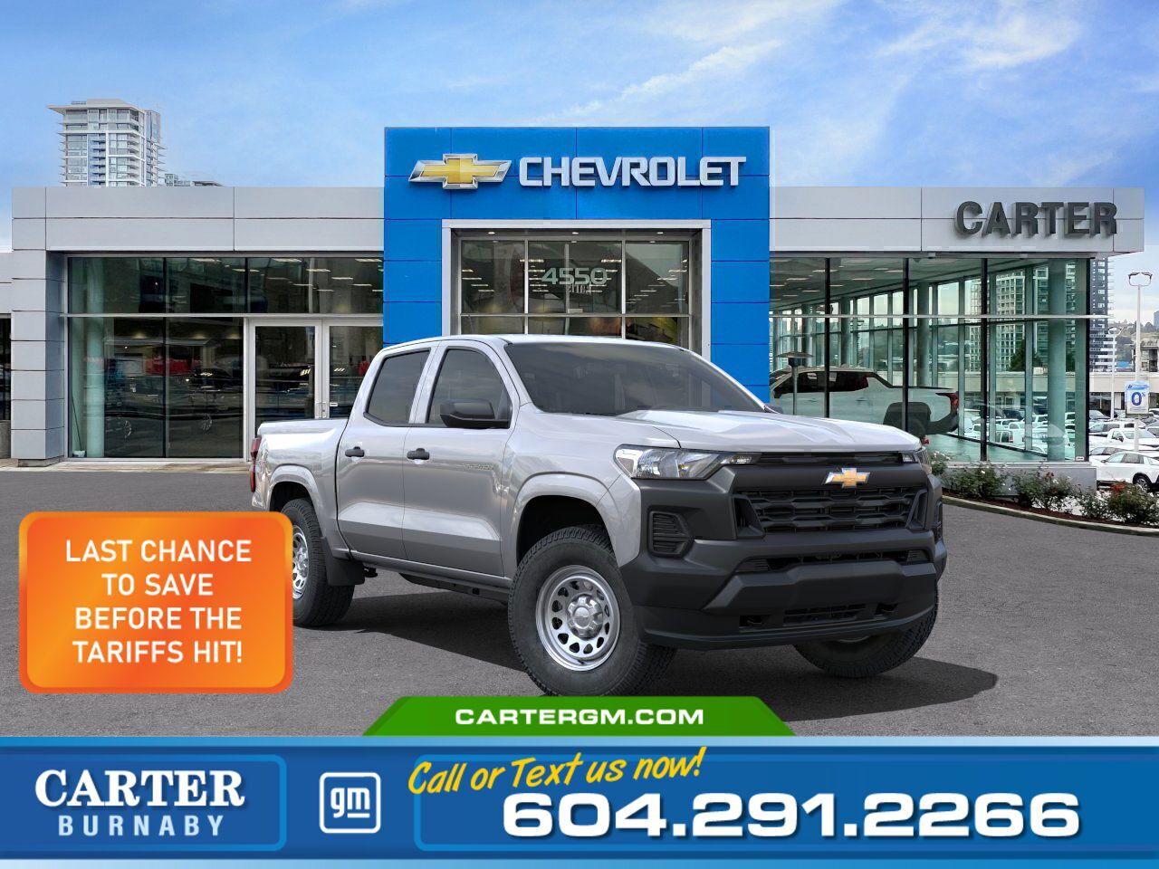 New 2025 Chevrolet Colorado WORK TRUCK 4WD | Steel Wheels/Driver Assist/HD Cam for sale in Burnaby, BC