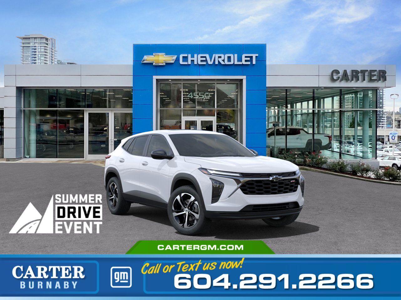 New 2025 Chevrolet Trax 1RS | LANE KEEP/DEPARTURE ASSIST | HD REAR VISION for sale in Burnaby, BC