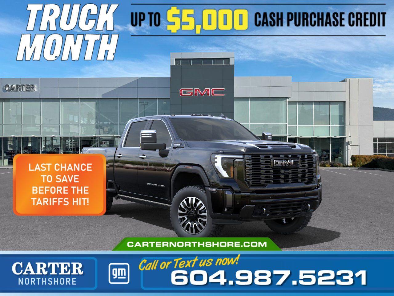 New 2025 GMC Sierra 3500 HD Denali Ultimate/Crew Cab/Diesel for sale in North Vancouver, BC