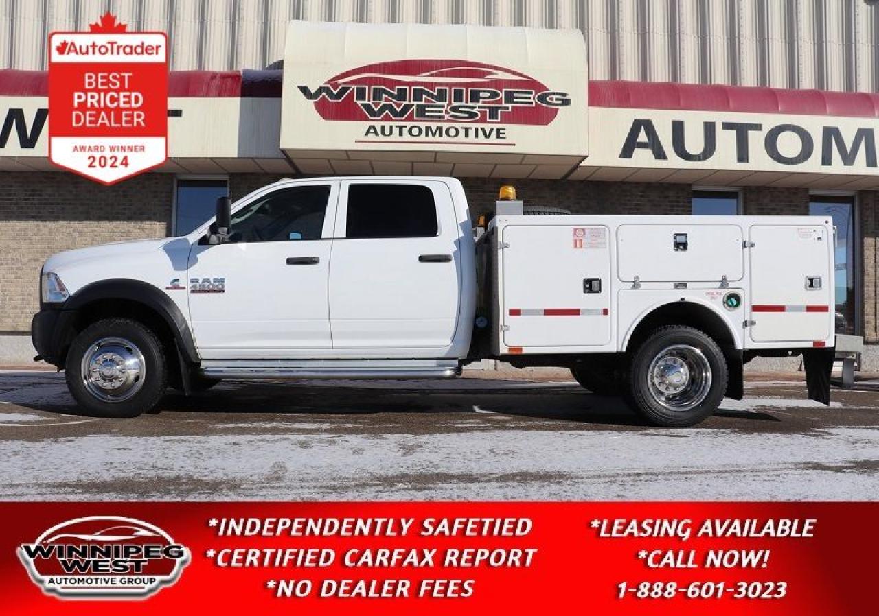 Used 2015 RAM Ram 4500 Cab-Chassis CREW DUALLY 6.7L CUMMINS 4X4, SERVICE BODY & MORE! for sale in Headingley, MB