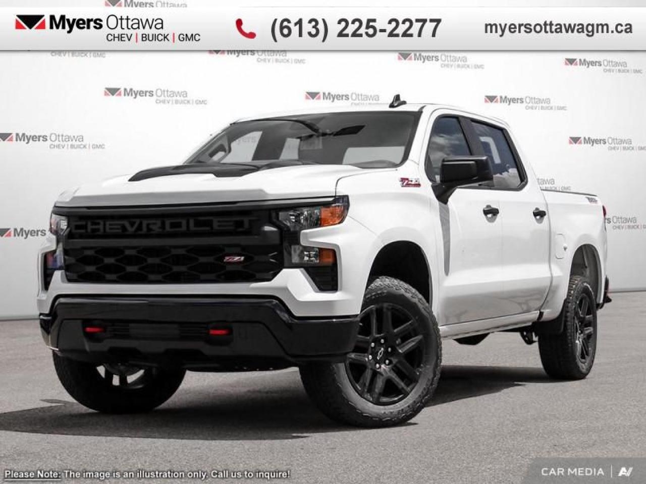 New 2025 Chevrolet Silverado 1500 Custom Trail  2CX, CREW, 3.0 DURAMAX, HARD COVER AND STEPS, IN STOCK for sale in Ottawa, ON