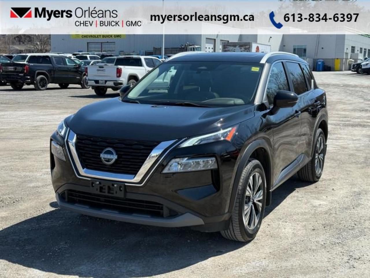<b>Low Mileage!</b><br> <br>    The Rogue is built to serve as a well-rounded crossover, with rugged design, a comfortable ride and modern interior tech. This  2023 Nissan Rogue is for sale today in Orleans. <br> <br>Nissan was out for more than designing a good crossover in this 2023 Rogue. They were designing an experience. Whether your adventure takes you on a winding mountain path or finding the secrets within the city limits, this Rogue is up for it all. Spirited and refined with space for all your cargo and the biggest personalities, this Rogue is an easy choice for your next family vehicle.This low mileage  SUV has just 20,246 kms. Its  black in colour  . It has an automatic transmission and is powered by a  201HP 1.5L 3 Cylinder Engine. <br> <br> Our Rogues trim level is SV Moonroof. Step up to this SV trim for the ProPILOT Assist suite of active safety features like lane keep assist, blind spot intervention, and the 360 degree around view monitor while the dual panel panoramic moonroof, wi-fi, remote start, and Nissan Intelligent Key provide next level comfort and convenience. Dial in adventure with the AWD terrain selector that keeps you rolling no matter the conditions. Go Rogue with driver assistance features like forward collision warning, emergency braking with pedestrian detection, lane departure warning, blind spot warning, high beam assist, driver alertness, and a rearview camera while heated seats, dual zone climate control, and a heated steering wheel bring amazing luxury. NissanConnect touchscreen infotainment with Apple CarPlay and Android Auto makes for an engaging experience.<br> <br>To apply right now for financing use this link : <a href=https://www.myersorleansgm.ca/FinancePreQualForm target=_blank>https://www.myersorleansgm.ca/FinancePreQualForm</a><br><br> <br/><br> Buy this vehicle now for the lowest bi-weekly payment of <b>$265.99</b> with $0 down for 96 months @ 9.99% APR O.A.C. ( Plus applicable taxes -  Plus applicable fees   ).  See dealer for details. <br> <br>*MYERS LIFETIME ENGINE AND TRANSMISSION COVERAGE CERTIFICATE NOT AVAILABLE ON VEHICLES WITH KMS EXCEEDING 140,000KM, VEHICLES 8 YEARS & OLDER, OR HIGHLINE BRAND VEHICLE(eg. BMW, INFINITI. CADILLAC, LEXUS...)<br> Come by and check out our fleet of 80+ used cars and trucks and 140+ new cars and trucks for sale in Orleans.  o~o