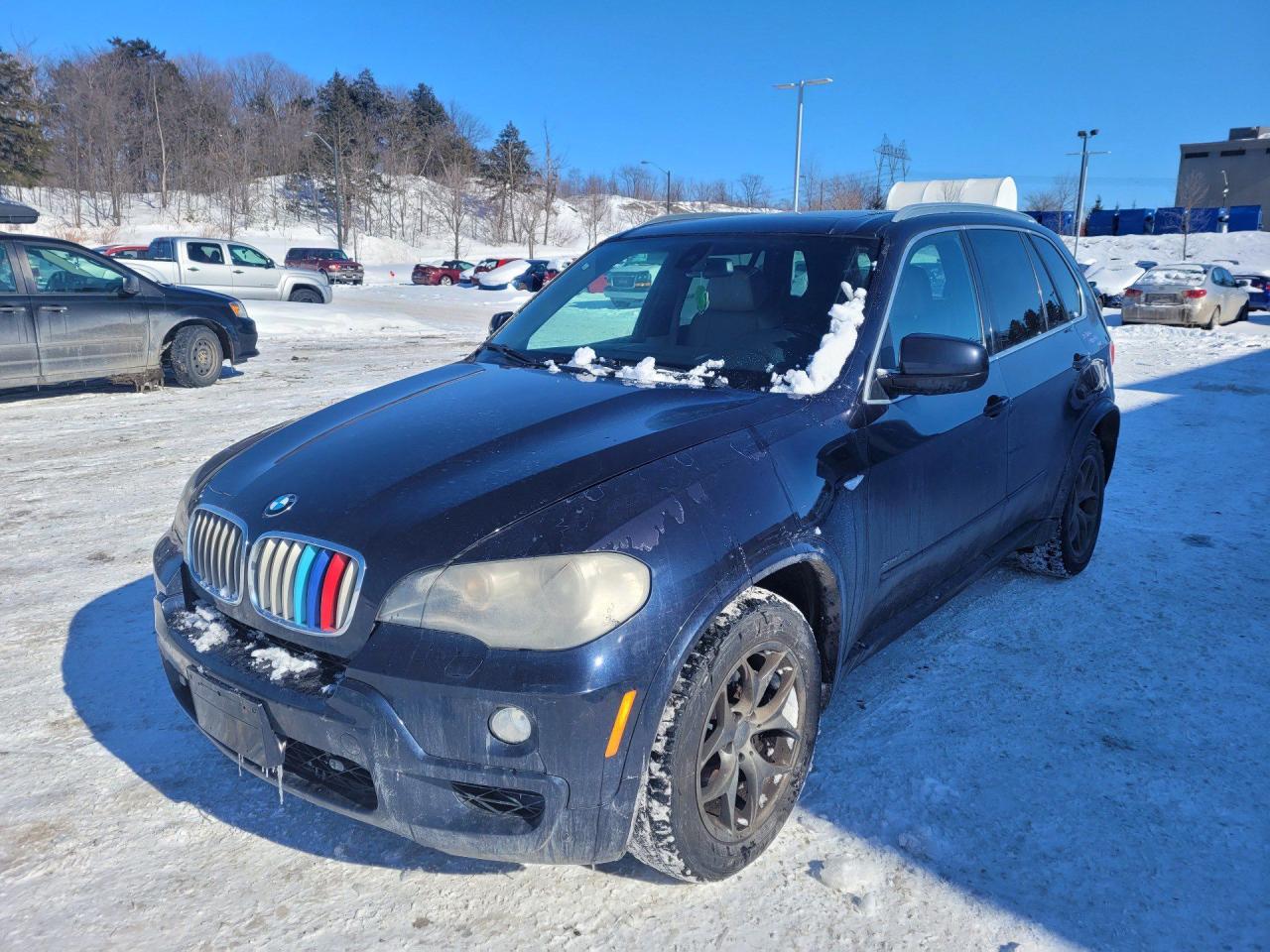 <p>BMW X5 2010 ( M version)</p><p>Carroserie clean</p><p>Moteur V8 4.8 litres</p><p>Moteur miss fire cylindre 4 et 6</p><p>Pompe a gas a vérifier (probleme récurrent sur BMW)</p><p>Moteur fonctionne, mais pas stable</p><p>Freins ok</p><p>Pneus hiver ok</p><p>Frame ok</p><p>Direction ok</p><p>Pare-brise cassé</p><p>Sur mags</p><p>Sur pneus hiver</p><p>Intérieur tres propre</p><p>---------------------------------------------------------------</p><p>BMW X5 2010 ( M version)</p><p>4.8-litre V8 engine</p><p>Miss fire engine cylinder 4 and 6</p><p>Gas pump to be checked (recurring problem on BMW)</p><p>Engine runs, but not stable</p><p>Brakes ok</p><p>Winter tires ok</p><p>Frame ok</p><p>Steering ok</p><p>Windshield broken</p><p>On mags</p><p>On winter tires</p><p>Interior very clean</p><p>Body clean</p>