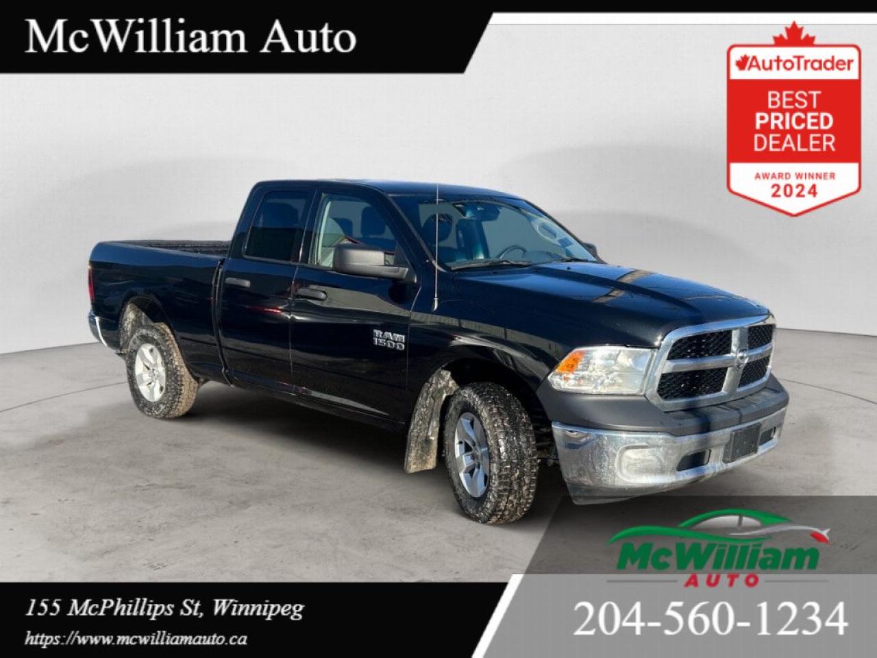 Used 2018 RAM 1500 ST 4x2 Crew Cab 5.6 ft. box 140 in. WB Automatic for sale in Winnipeg, MB