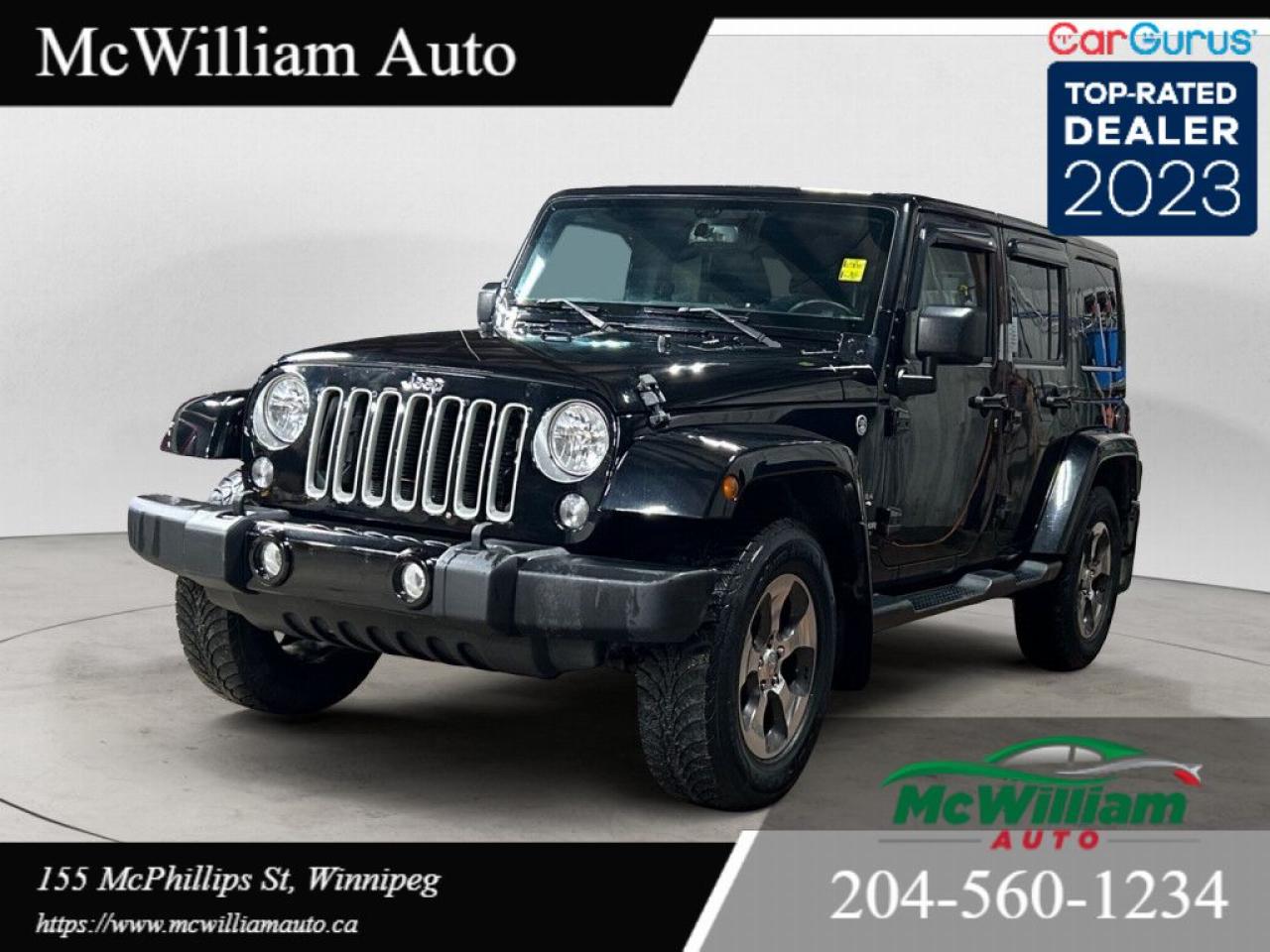 Used 2016 Jeep Wrangler Unlimited Sahara |FULLY LOADED|COLLISON FREE| for sale in Winnipeg, MB