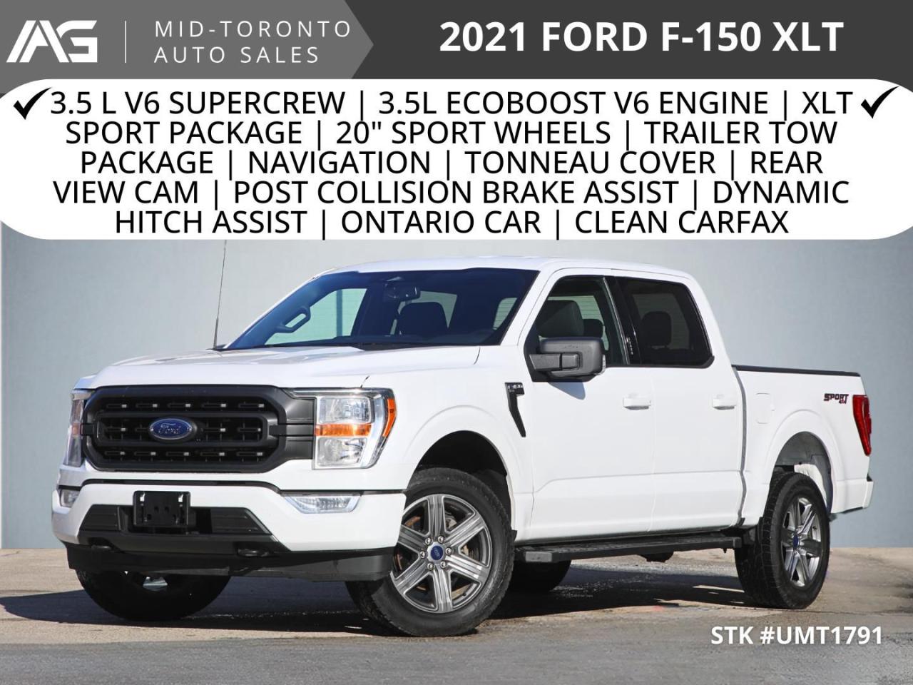 Used 2021 Ford F-150 XLT SuperCrew 5.5-ft. Bed 4WD | 3.5L V6 | XLT Sport | Navigation for sale in North York, ON