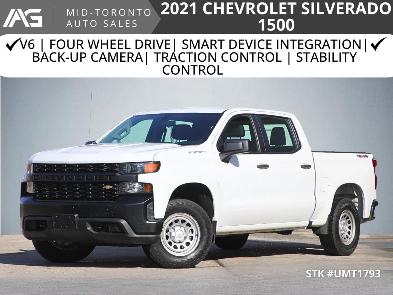 Used 2021 Chevrolet Silverado 1500 2021 Chevrolet Silverado Crew Cab Short Box 4WD | ECOTEC | Trailer Tow Pkg for sale in North York, ON