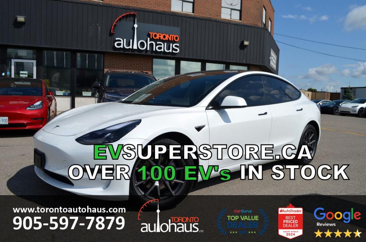 Used 2023 Tesla Model 3 WHITE INTERIOR I OVER 100 TESLAS IN STOCK for sale in Concord, ON