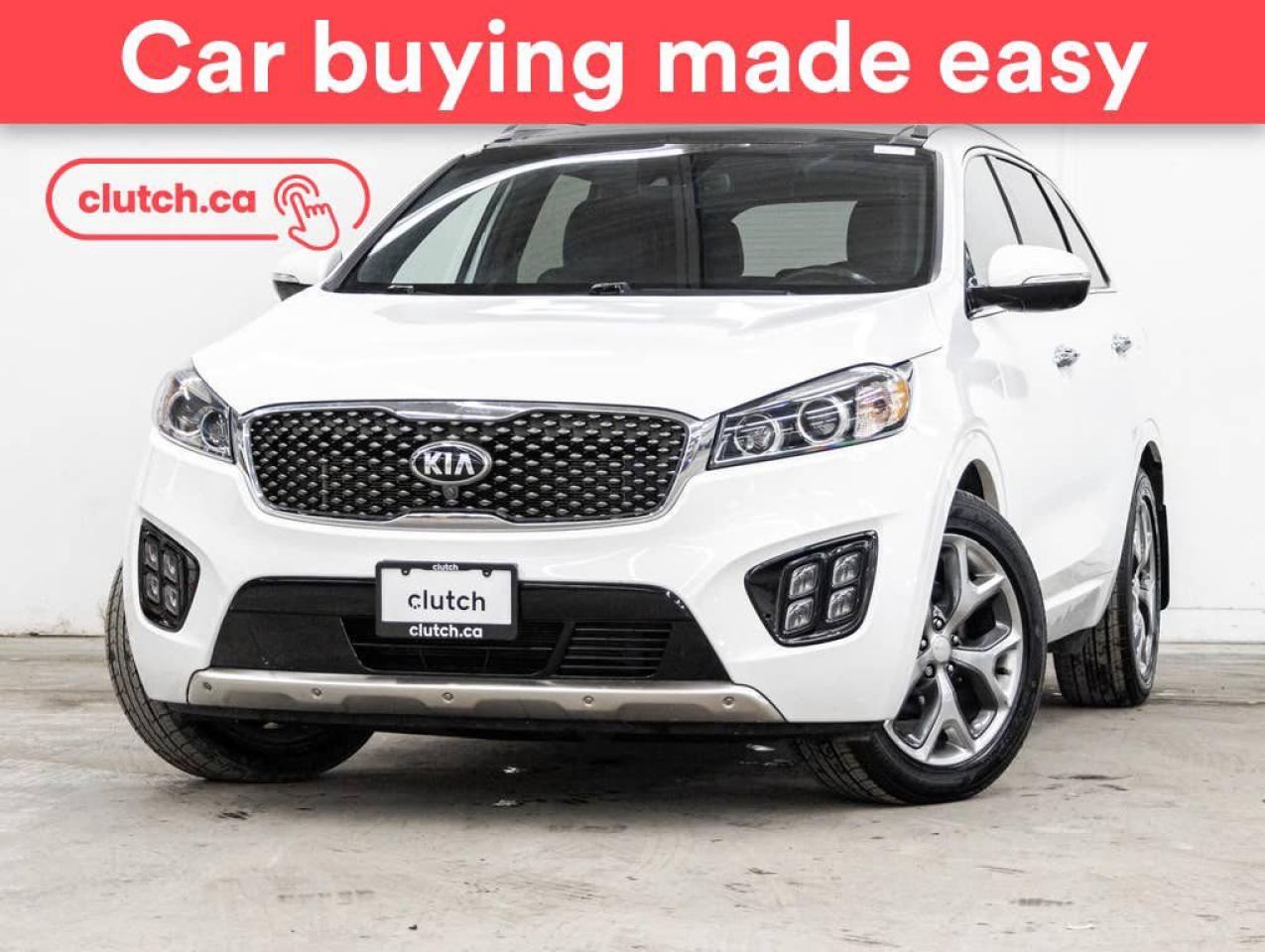 Used 2017 Kia Sorento SX AWD w/ Plus & V6 Pkg w/ Apple CarPlay & Android Auto, Panoramic Moonroof, Nav for sale in Toronto, ON