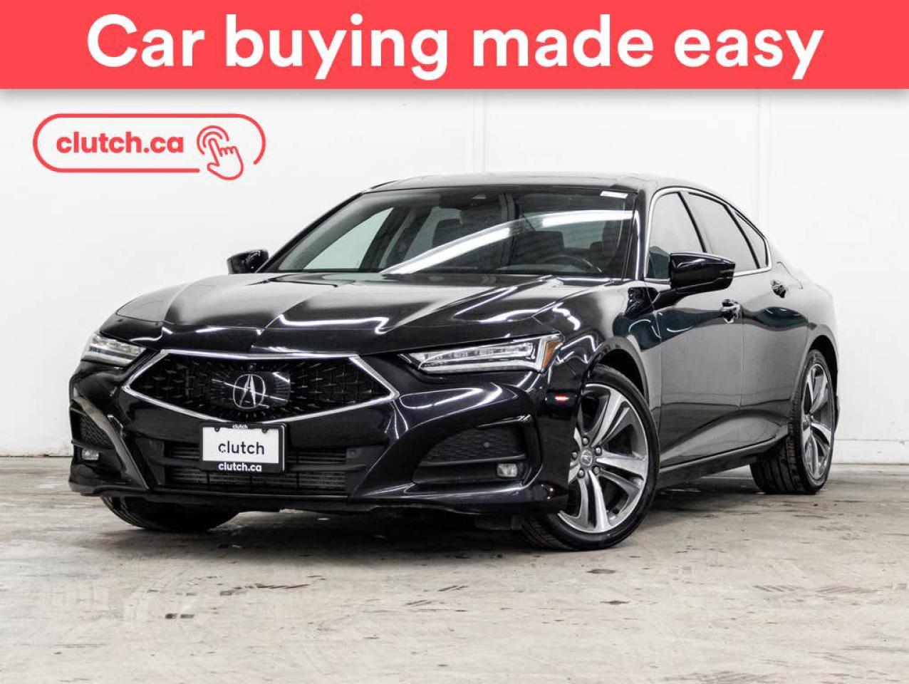 Used 2021 Acura TLX SH-AWD w/ Platinum Elite Pkg w/ Apple CarPlay & Android Auto, Nav, Power Moonroof for sale in Toronto, ON