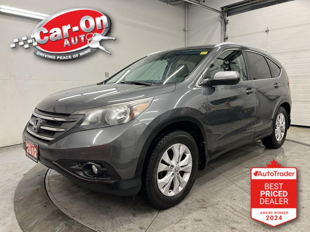 LOW KMS AND CERTIFIED!! Very clean all-wheel drive EX-L w/ leather, sunroof, heated seats, backup camera, 17-inch alloys, dual-zone climate control, automatic headlights, keyless entry, full power group incl. power seat, Bluetooth, cruise control and Sirius XM!