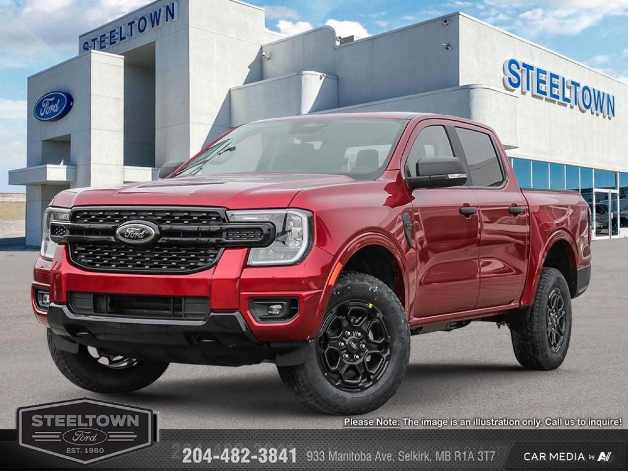 New 2025 Ford Ranger XLT  - Navigation -  Remote Start for sale in Selkirk, MB