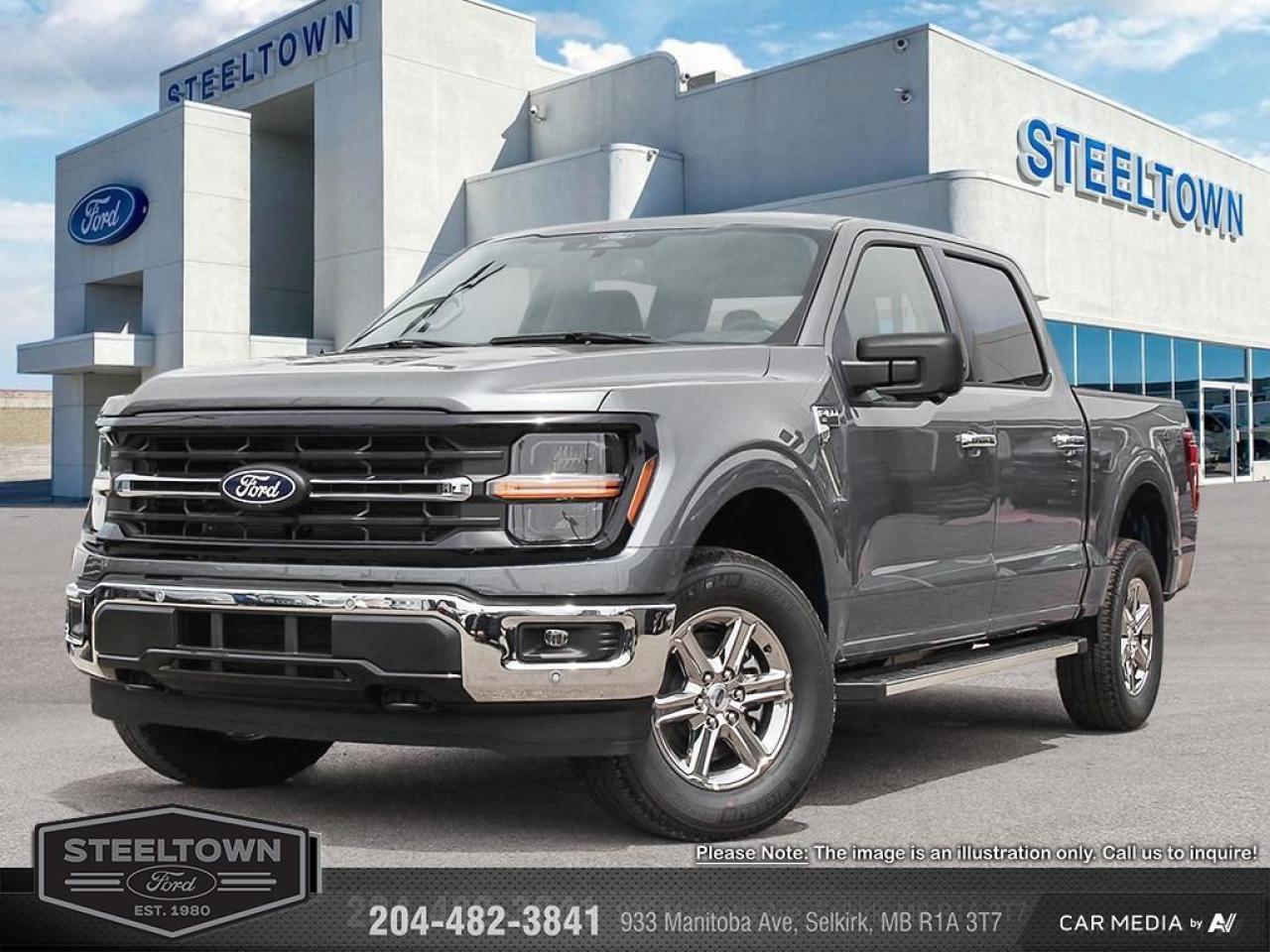 <b>Running Boards,  360 Camera,  Climate Control,  SYNC 4,  Remote Keyless Entry!</b><br> <br> <br> <br>We value your TIME, we wont waste it or your gas is on us!   We offer extended test drives and if you cant make it out to us we will come straight to you!<br> <br>  A true class leader in towing and hauling capabilities, this 2025 Ford F-150 isnt your usual work truck, but the best in the business. <br> <br>Just as you mold, strengthen and adapt to fit your lifestyle, the truck you own should do the same. The Ford F-150 puts productivity, practicality and reliability at the forefront, with a host of convenience and tech features as well as rock-solid build quality, ensuring that all of your day-to-day activities are a breeze. Theres one for the working warrior, the long hauler and the fanatic. No matter who you are and what you do with your truck, F-150 doesnt miss.<br> <br> This iconic silver metallic Crew Cab 4X4 pickup   has an automatic transmission and is powered by a  325HP 2.7L V6 Cylinder Engine.<br> <br> Our F-150s trim level is XLT. This XLT trim steps things up with running boards, dual-zone climate control and a 360 camera system, along with great standard features such as class IV tow equipment with trailer sway control, remote keyless entry, cargo box lighting, and a 12-inch infotainment screen powered by SYNC 4 featuring SiriusXM satellite radio, Apple CarPlay, Android Auto and FordPass Connect 5G internet hotspot. Safety features also include blind spot detection, lane keep assist with lane departure warning, front and rear collision mitigation and automatic emergency braking. This vehicle has been upgraded with the following features: Running Boards,  360 Camera,  Climate Control,  Sync 4,  Remote Keyless Entry,  Mobile Hotspot,  Blind Spot Detection. <br><br> View the original window sticker for this vehicle with this url <b><a href=http://www.windowsticker.forddirect.com/windowsticker.pdf?vin=1FTEW3LP5SKD67417 target=_blank>http://www.windowsticker.forddirect.com/windowsticker.pdf?vin=1FTEW3LP5SKD67417</a></b>.<br> <br>To apply right now for financing use this link : <a href=http://www.steeltownford.com/?https://CreditOnline.dealertrack.ca/Web/Default.aspx?Token=bf62ebad-31a4-49e3-93be-9b163c26b54c&La target=_blank>http://www.steeltownford.com/?https://CreditOnline.dealertrack.ca/Web/Default.aspx?Token=bf62ebad-31a4-49e3-93be-9b163c26b54c&La</a><br><br> <br/> Total  rebate of $6000 is reflected in the price.  Incentives expire 2025-04-30.  See dealer for details. <br> <br>Family owned and operated in Selkirk for 35 Years.  <br>Steeltown Ford is located just 20 minutes North of the Perimeter Hwy, with an onsite banking center that offers free consultations. <br>Ask about our special dealer rates available through all major banks and credit unions.<br>Dealer retains all rebates, plus taxes, govt fees and Steeltown Protect Plus.<br>Steeltown Ford Protect Plus includes:<br>- Life Time Tire Warranty <br>Dealer Permit # 1039<br><br><br> Come by and check out our fleet of 100+ used cars and trucks and 160+ new cars and trucks for sale in Selkirk.  o~o