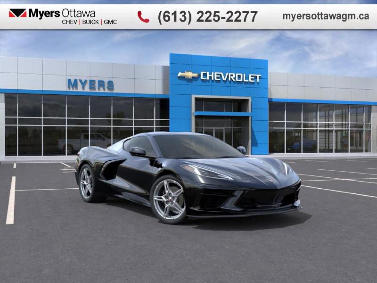 New 2025 Chevrolet Corvette Stingray Coupe  1LT, COUPE, BLACK ON BLACK, SAVE $5500 for sale in Ottawa, ON