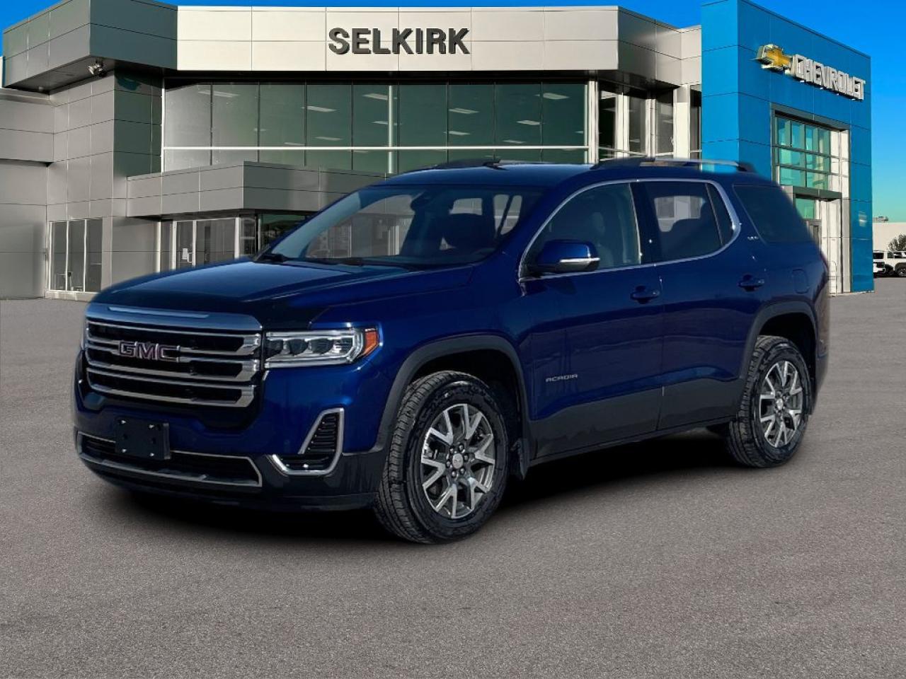<b>Power Liftgate,  Aluminum Wheels,  Remote Start,  Android Auto,  Apple CarPlay!</b><br> <br>    This GMC Acadia offers generous occupant space, stellar driving capabilities and excellent fuel economy, with plenty of features and the right amount of luxury. This  2023 GMC Acadia is for sale today in Selkirk. <br> <br>Wherever the roads lead, go confidently in this 2023 GMC Acadia. This SUV offers versatile space and impressive functionality that are seamlessly blended with style, safety, and top notch technology. This Acadia makes a strong impression with its confident stance and bold styling from front to back and its details, big or small, make it a truly distinctive crossover vehicle. This  SUV has 41,000 kms. Its  blue in colour  . It has an automatic transmission and is powered by a  310HP 3.6L V6 Cylinder Engine. <br> <br> Our Acadias trim level is SLE. This GMC Acadia SLE comes very well equipped with the essentials such as lane keep assist with lane departure warning, signature LED lighting, 4G LTE with GMC Connected Access, an 8-inch color touchscreen infotainment system with wireless Apple CarPlay and Android Auto, remote keyless entry and push-button start, steering wheel audio and cruise controls, a power liftgate, HD rearview camera, Teen Driver Technology, tri-zone automatic climate control with rear-seat controls, forward collision alert, stylish aluminum wheels, front and rear park assist, remote engine start, SiriusXM plus much more. This vehicle has been upgraded with the following features: Power Liftgate,  Aluminum Wheels,  Remote Start,  Android Auto,  Apple Carplay,  Lane Keep Assist,  Lane Departure Warning. <br> <br>To apply right now for financing use this link : <a href=https://www.selkirkchevrolet.com/pre-qualify-for-financing/ target=_blank>https://www.selkirkchevrolet.com/pre-qualify-for-financing/</a><br><br> <br/><br>Selkirk Chevrolet Buick GMC Ltd carries an impressive selection of new and pre-owned cars, crossovers and SUVs. No matter what vehicle you might have in mind, weve got the perfect fit for you. If youre looking to lease your next vehicle or finance it, we have competitive specials for you. We also have an extensive collection of quality pre-owned and certified vehicles at affordable prices. Winnipeg GMC, Chevrolet and Buick shoppers can visit us in Selkirk for all their automotive needs today! We are located at 1010 MANITOBA AVE SELKIRK, MB R1A 3T7 or via phone at 204-482-1010.<br> Come by and check out our fleet of 50+ used cars and trucks and 230+ new cars and trucks for sale in Selkirk.  o~o