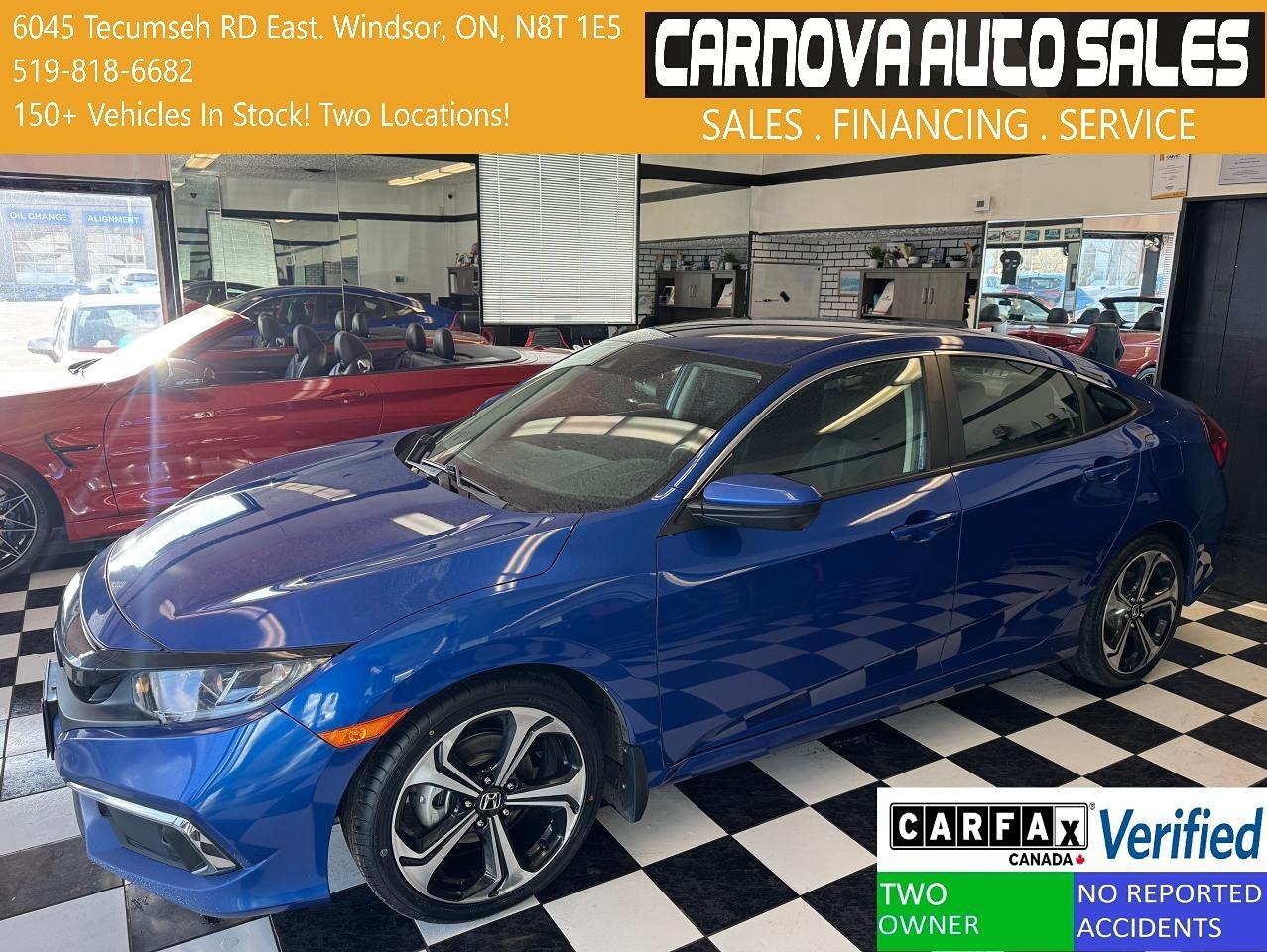 2019 Honda Civic LX+New Tires+Brakes+Adaptive Cruise+CLEAN CARFAX Photo0