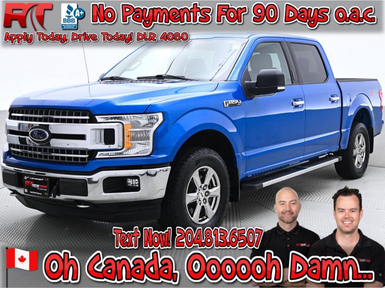 Hey there, friend  Welcome to Ride Times Oh Canada, Oooooh Damn... Sales Eventrunning all July, starting Canada Day.  Lets be real: everything costs more these days, and buying a vehicle can feel like a financial landmine. Thats why were doing things differently.  Deals That Hit Harder Than Fireworks  This month, you can drive away with $0 down, no payments for 90 days OAC, and flexible financing that actually works for real life.  Weve helped thousands of Manitobans get back on the road with confidenceand were ready to help you next.  Start With the Right Ride  We keep 80 to 120 hand-picked, safety-certified vehicles in stock at all timesmost priced under $30,000.  And yes, the good ones move fast.  Trade-in volume is slowing down across the province, so if something catches your eye, dont waitwe only have one of most trims, and fresh inventory is getting harder to replace.  Financing Built Around You  Whether youre rebuilding credit, buying your first car, or just trying to keep your payments lowweve got you covered with:  $0 down options  Fast approvals  No payments for 90 days OAC  Competitive rates even if your credit isnt perfect  Top-dollar trade values to unlock equity before your current vehicle drops more  Proudly Canadian. Fiercely Independent.  Were a family-owned dealership with 17+ years in businessbuilt on trust, transparency, and treating people right.  With over 1,000 five-star reviews from customers across Manitoba and beyond, weve earned our reputation the hard wayand we plan to keep it that way.  Youre Closer Than You Think  Youre already reading thisthats step one.  Most buyers start by valuing their trade, browsing online, or texting us with a few questions. From there, well walk you through every step.  No pressure. No fluff. Just real help.  Every Ride Comes Backed by Confidence  Every vehicle on our lot:  Passes a full safety inspection  Includes a detailed CarFax report  Comes with our exclusive Oil 4 Life Programfree oil changes for as long as you own it  Whats Holding You Back?  Were here to help you work through thatwithout pressure.  Just a heads-up: we cant hold vehicles without a deposit. And with top trade values and 90-day payment relief, inventory is moving.  Lets make this the easiest car-buying experience youve ever had:  Text us at 204-813-6507  Browse inventory now at fast.ridetime.ca  Or chat with us anytime on Facebook Messenger: m.me/ridetime  Your next ride is waitingand this July, it comes with a payment break.  DLR 4080