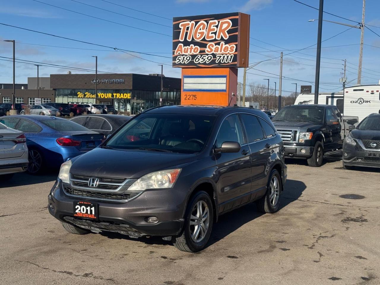 2011 Honda CR-V EX-L, NAVI, 4 CYL, LEATHER, SUNROOF, CERTIFIED