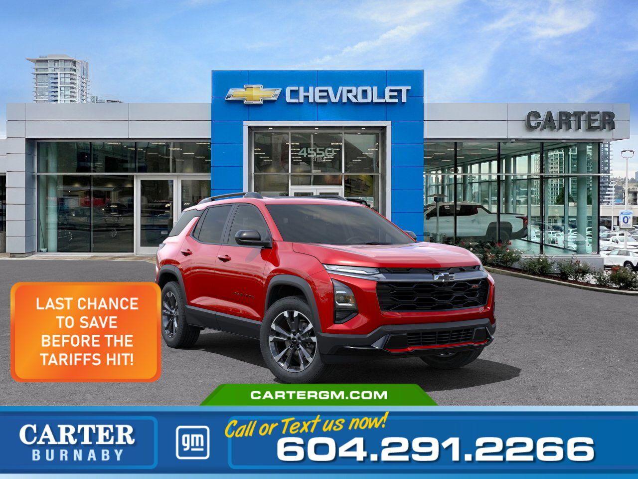 New 2025 Chevrolet Equinox 2RS AWD | Alum Wheels/Pano Sunroof/Vented Seats for sale in Burnaby, BC