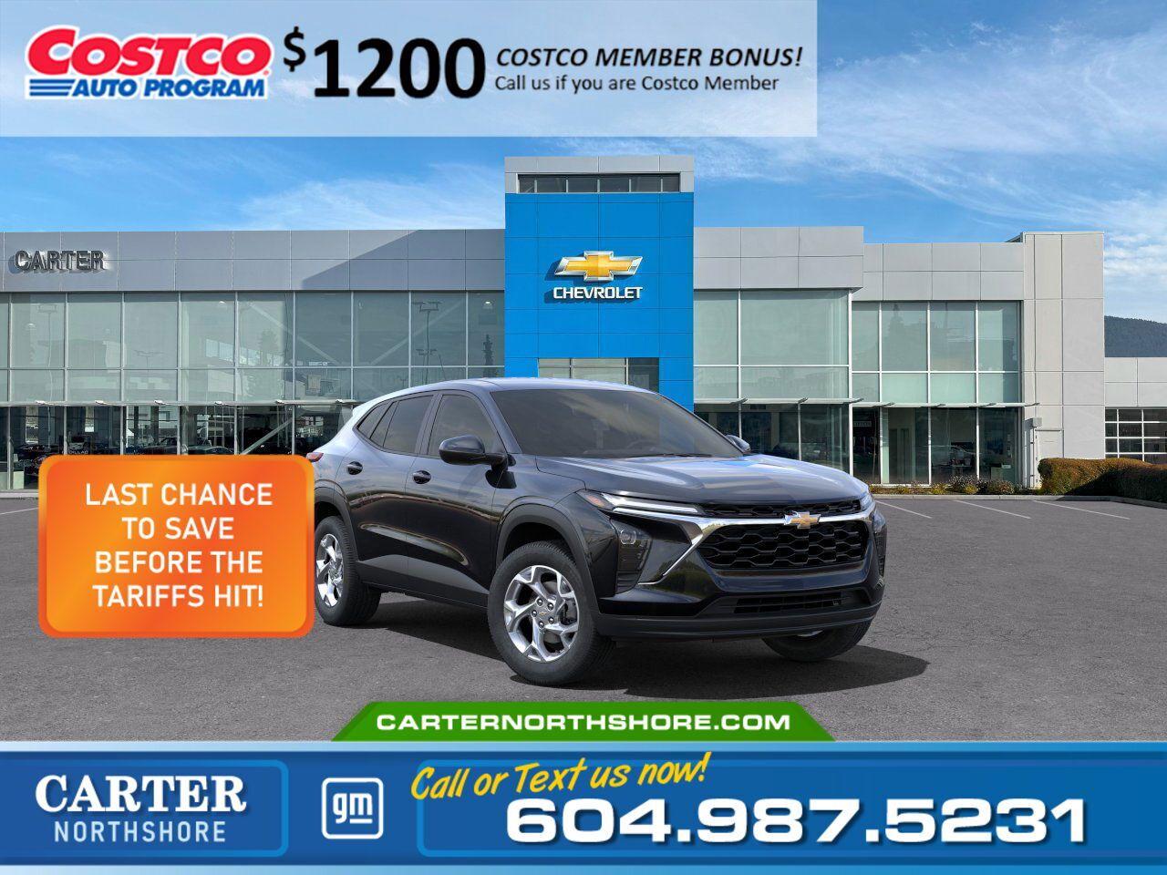 New 2025 Chevrolet Trax LS FWD | Costco Members get $1,200 Discount for sale in North Vancouver, BC