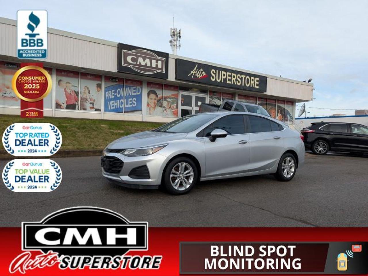 Used 2019 Chevrolet Cruze LT  CAM BLIND-SPOT APPLE-CP 16-AL for sale in St. Catharines, ON
