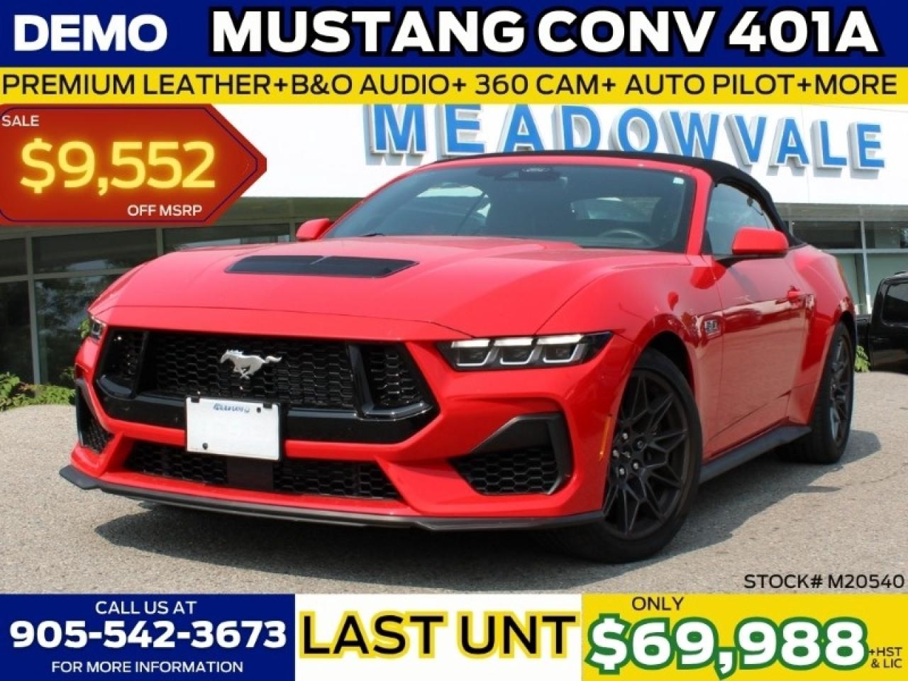 New 2025 Ford Mustang GT Premium Convertible for sale in Mississauga, ON