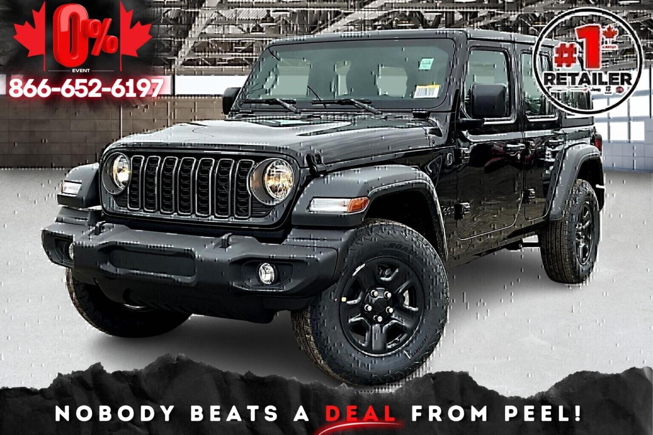 New 2025 Jeep Wrangler SPORT 4DR | HARDTOP | CARPLAY | 12.3