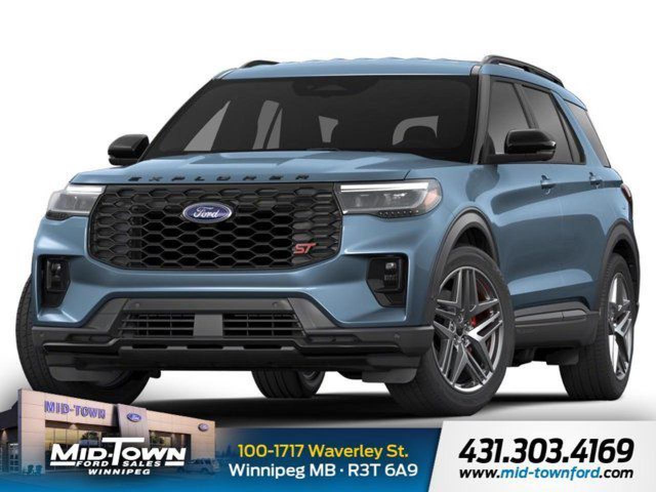 New 2025 Ford Explorer ST-Line | Intelligent Access | Second Row Heated Seats for sale in Winnipeg, MB