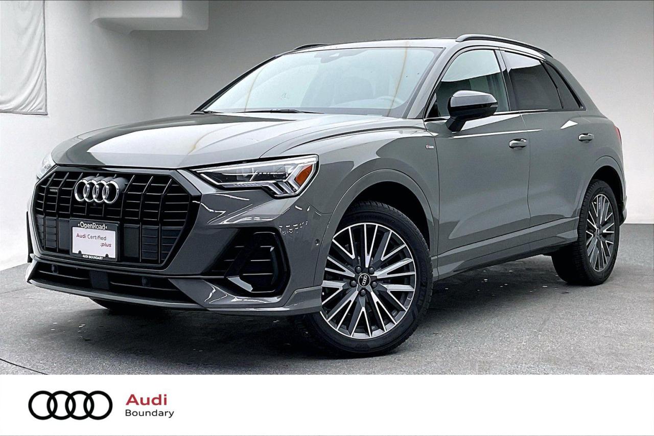 You can expect that this vehicle will feel like a brand new car with the Audi Certified :plus Program. The entails a 300 check-point service inspection, up to 5 years of factory warranty or 100,000KM from the original service date, 30-day/2000 KM exchange privilege, a FREE CarFax and 24/7 Roadside Assistance. Visit us at OpenRoad Audi Boundary and book a test drive with one of our Audi Brand Specialists! We look forward to seeing you soon!